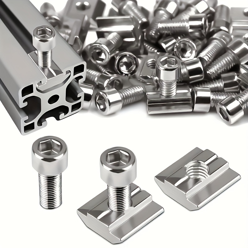Aluminum T-Slot Profile - 25세트 스틸 세트 M8 T-슬롯 너트