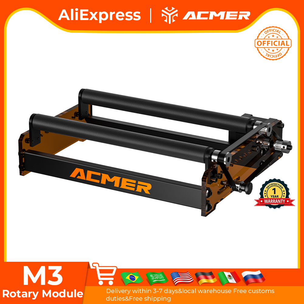 Laser Engraving Software - ACMER M3 레이저 로터리 롤러 360