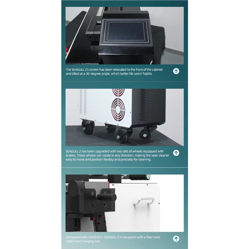 Industrial Laser Cleaning Equipment - 휴대용 펄스 광섬유 300W 레이저 클리닝