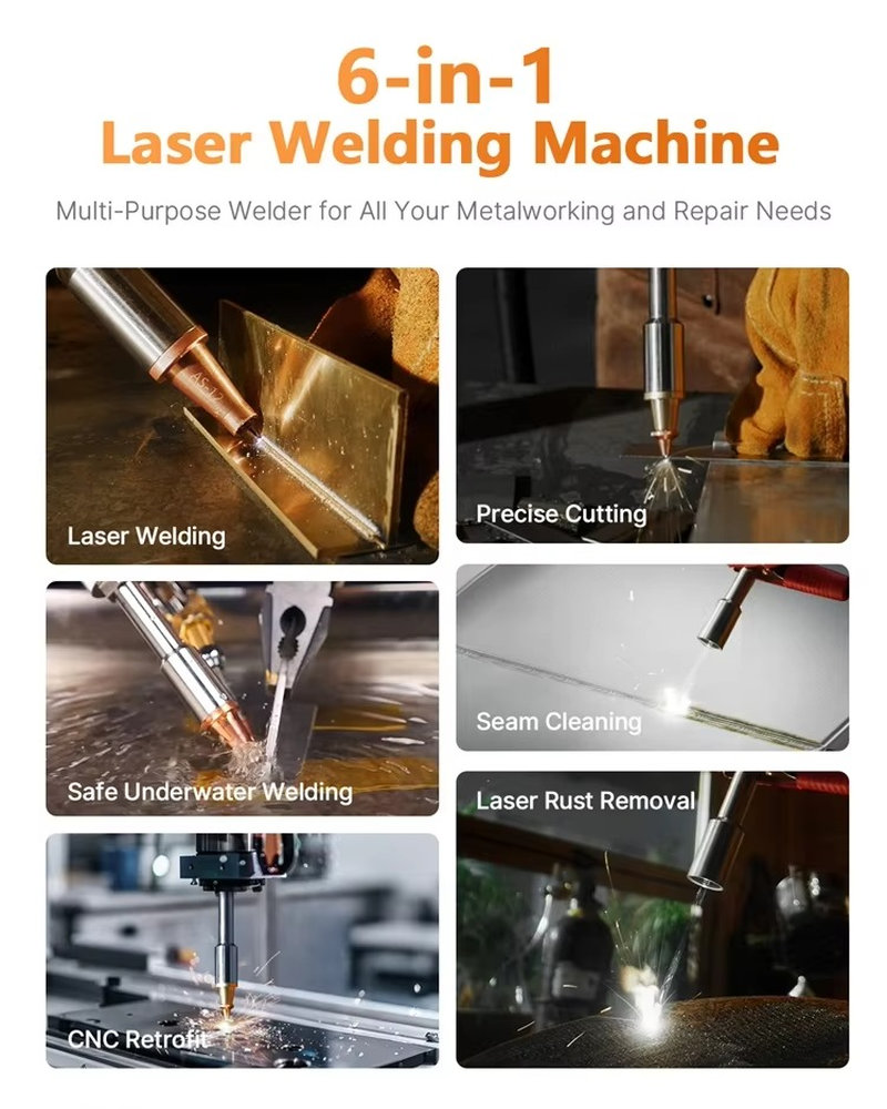 방수 기능 100-240V 4-in-1 광섬유 레이저  - Industrial Laser Blasting 리뷰 및 가격