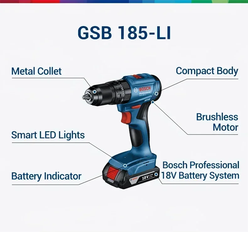보쉬 GSB 185-LI 18V 무선 임팩트 드릴, 벽 - Bosch Drill Gsb 18V 리뷰 및 가격