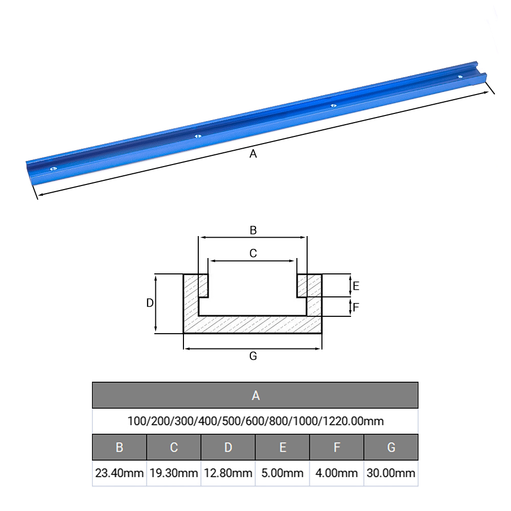 30 유형 T-트랙 슬롯 마이 터 트랙 T 나사 T 슬 - Aluminum T-Slot Profile 리뷰 및 가격