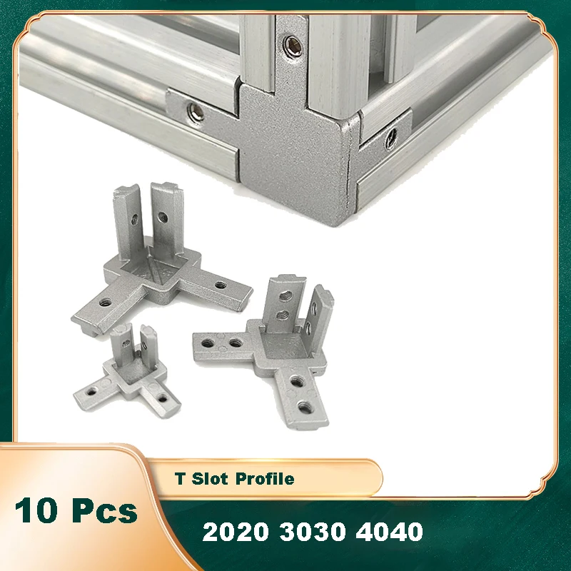 10개 3방향 코너 브래킷 커넥터 EU 2020 303 - Aluminum T-Slot Profile 리뷰 및 가격