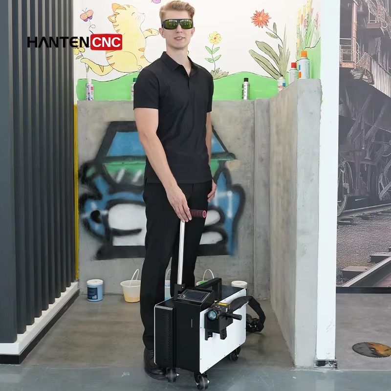 휴대용 펄스 광섬유 300W 레이저 클리닝 머신 금속, - Industrial Laser Cleaning Equipment 리뷰 및 가격
