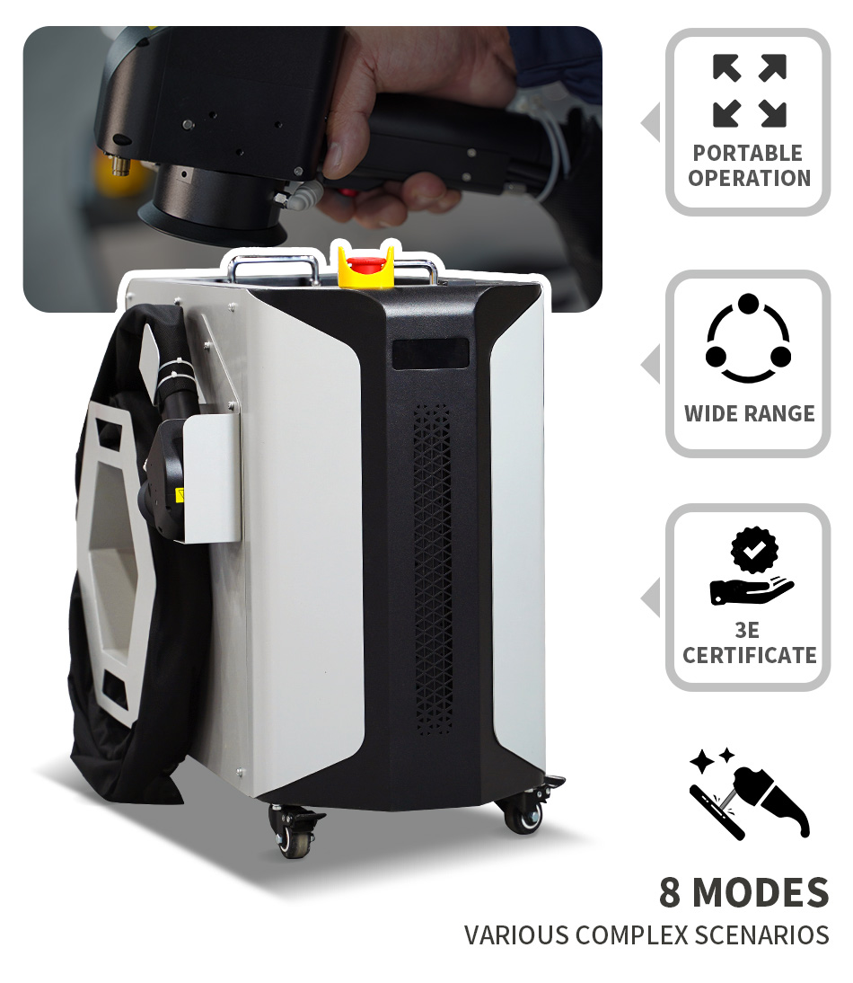 금속, 자동차 부품 복원 및 산업 장비의 녹 및 페인트 - Industrial Laser Cleaning Equipment 리뷰 및 가격