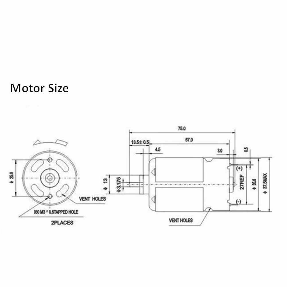 DC RS550 모터 13 치아 13 치아 9.5mm  - Bosch Drill Gsb 18V 리뷰 및 가격