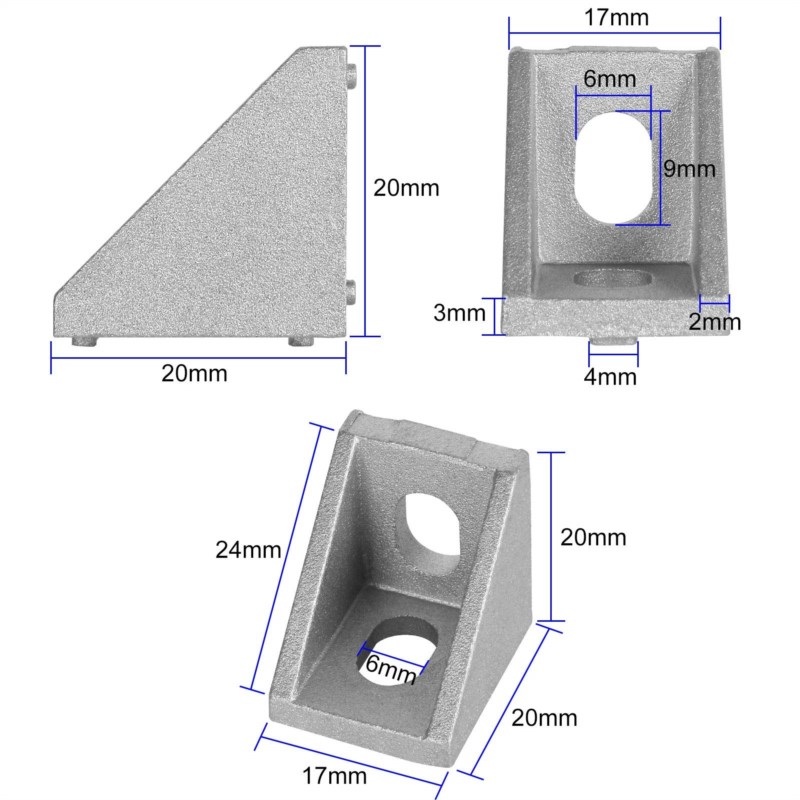 2020 코너 브래킷, 알루미늄 압출 코너 브래킷, 직 - Aluminum T-Slot Profile 리뷰 및 가격