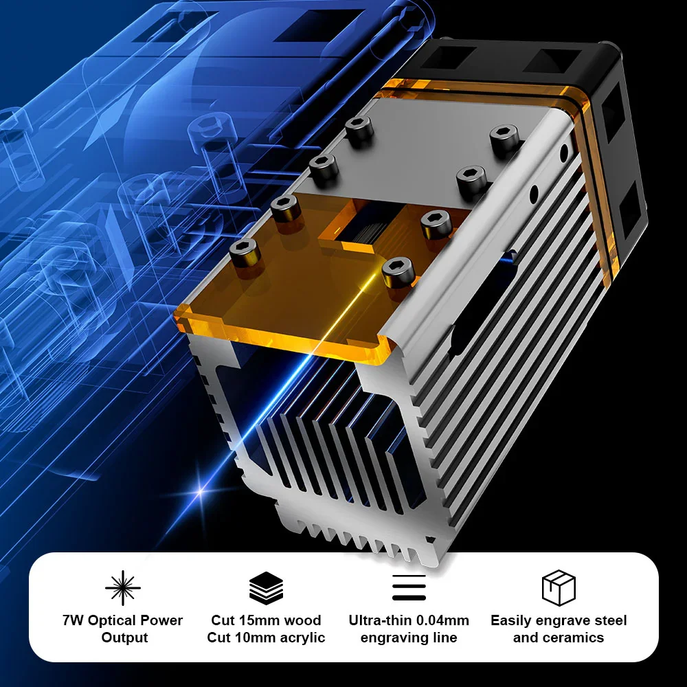 NEJE 7W 다이오드 레이저 조각기 절단 모듈 키트  - Laser Beam Expander 리뷰 및 가격